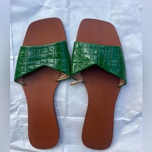 Green Zara sandals